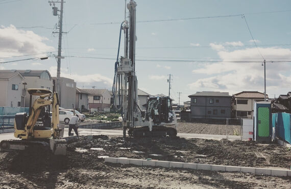 岐阜県の地盤改良工事業者として注文住宅計画地を調査いたします